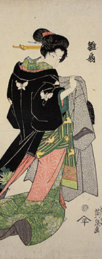 Japanese Woodblock Art - daikokuya 2 ( Light Background )